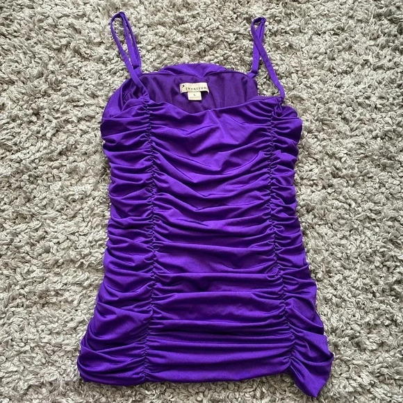 Forever 21 Tops - Twenty One purple ruffled tank top Small women going out party